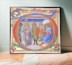 Πίνακας, Martyrdom of Saint Agatha in an Initial D by Sano di Pietro (Ansano di Pietro di Mencio)