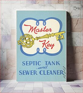 Πίνακας, Master Key septic tank and sewer cleaner