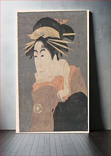 Πίνακας, Matsumoto Yonesaburo as Kewaizaka no Shosho in the Play "Katakiuchi Noriyaibanashi" by Tōshūsai Sharaku