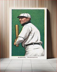 Πίνακας, McBride, Washington, American League, from the White Border series (T206) for the American Tobacco Company (1909–1911) chromolithograph