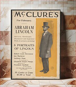 Πίνακας, McClure's for February, Abraham Lincoln