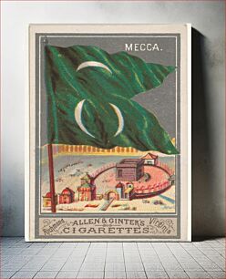 Πίνακας, Mecca, from the City Flags series (N6) for Allen & Ginter Cigarettes Brands
