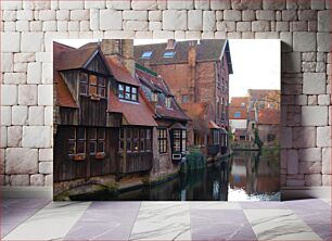 Πίνακας, Medieval Canal Houses Μεσαιωνικά σπίτια στο κανάλι