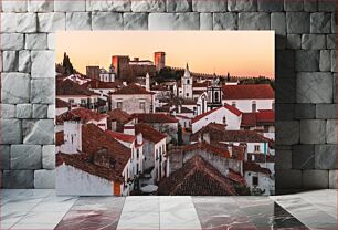 Πίνακας, Medieval Town at Sunset Μεσαιωνική πόλη στο ηλιοβασίλεμα