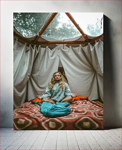 Πίνακας, Meditation in Tent Διαλογισμός στη σκηνή