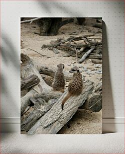 Πίνακας, Meerkats on Logs Meerkats σε κορμούς