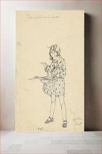 Πίνακας, Meisje met een doek (c. 1928 - c. 1941) by Miep de Feijter