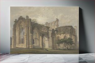 Πίνακας, Melrose Abbey from the West