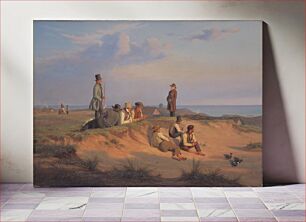 Πίνακας, Men of Skagen on a summer evening in good weather by Martinus Rørbye
