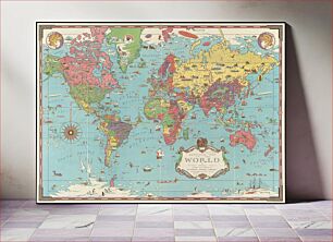 Πίνακας, Mercator map of the world