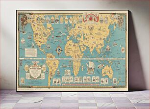 Πίνακας, Mercator map of the world united : a pictorial history of transport and communications and paths to permanent peace