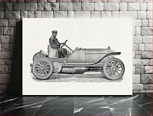 Πίνακας, Mercedes Gordon Bennet car (1908) drawing