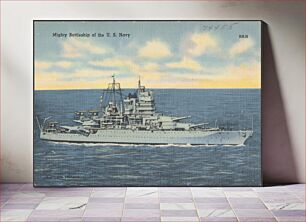 Πίνακας, Mighty battleship of the U. S. Navy