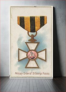 Πίνακας, Military Order of St. George, Russia, from the World's Decorations series (N30) for Allen & Ginter Cigarettes