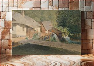 Πίνακας, Mill on the edge of the forest by Friedrich Carl von Scheidlin