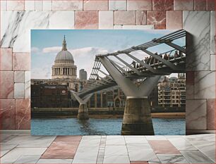 Πίνακας, Millennium Bridge and St. Paul's Cathedral Γέφυρα Millennium και καθεδρικός ναός του Αγίου Παύλου
