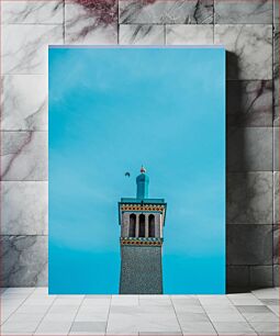 Πίνακας, Minaret Against Clear Sky Μιναρές ενάντια στον καθαρό ουρανό