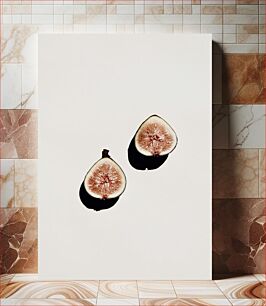 Πίνακας, Minimalist Fig Halves Μινιμαλιστικά μισά σύκα