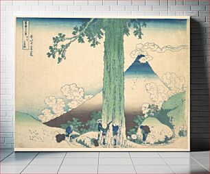 Πίνακας, Mishima Pass in Kai Province (Kōshū Mishima goe), from the series Thirty-six Views of Mount Fuji (Fugaku sanjūrokkei by Katsushika Hokusai