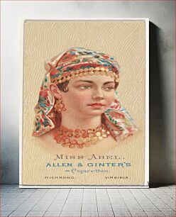 Πίνακας, Miss Abel, from World's Beauties, Series 2 (N27) for Allen & Ginter Cigarettes
