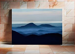 Πίνακας, Mist Over Blue Mountains Ομίχλη πάνω από τα μπλε βουνά