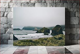 Πίνακας, Misty Coastal Landscape Θολωμένο Παράκτιο Τοπίο