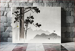 Πίνακας, Misty forest (1900-1915) vintage Ukiyo-e style