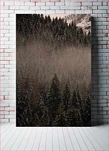 Πίνακας, Misty Forest in Winter Misty Forest in Winter