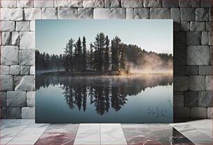 Πίνακας, Misty Forest Reflection at Dawn Misty Forest Reflection at Dawn
