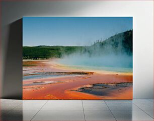 Πίνακας, Misty Geothermal Landscape Θολωμένο γεωθερμικό τοπίο