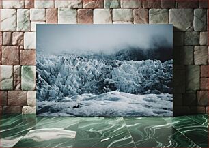 Πίνακας, Misty Glacial Landscape Ομιχλώδες παγετώδες τοπίο