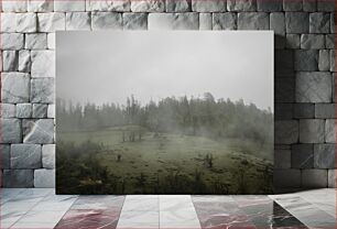 Πίνακας, Misty Landscape Ομίχλη Τοπίο
