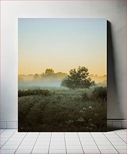 Πίνακας, Misty Morning Landscape Τοπίο ομιχλώδους πρωινού