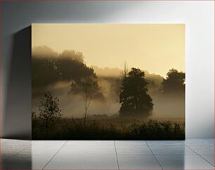 Πίνακας, Misty Morning Landscape Τοπίο ομιχλώδους πρωινού