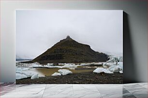 Πίνακας, Misty Mountain and Icebergs Misty Mountain and Icebergs