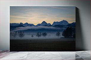 Πίνακας, Misty Mountain Landscape at Sunrise Misty Mountain Landscape at Sunrise