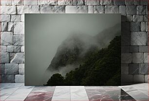 Πίνακας, Misty Mountain Landscape Ομίχλη ορεινό τοπίο