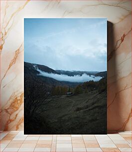 Πίνακας, Misty Mountain Landscape Ομιχλό Ορεινό Τοπίο