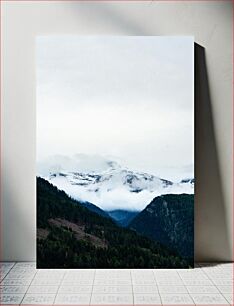 Πίνακας, Misty Mountain Landscape Ομίχλη ορεινό τοπίο