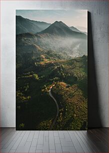 Πίνακας, Misty Mountain Landscape Ομιχλό Ορεινό Τοπίο