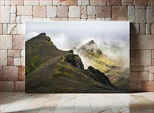 Πίνακας, Misty Mountain Landscape Ομιχλό Ορεινό Τοπίο