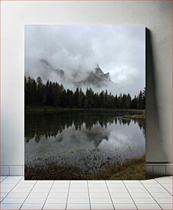 Πίνακας, Misty Mountain Reflection Misty Mountain Reflection