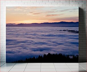 Πίνακας, Misty Mountain Sunrise Misty Mountain Sunrise