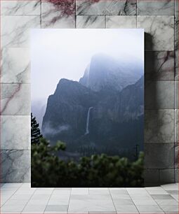 Πίνακας, Misty Mountain Waterfall Καταρράκτης Misty Mountain