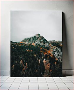 Πίνακας, Misty Mountain with Autumn Trees Misty Mountain με Φθινοπωρινά Δέντρα