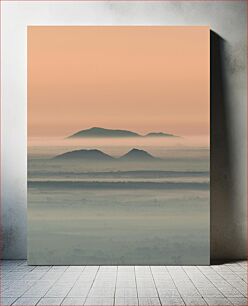 Πίνακας, Misty Mountains at Sunrise Misty Mountains στο Sunrise