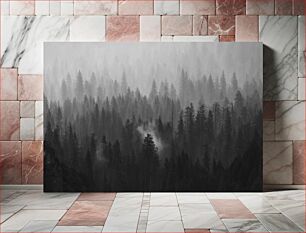 Πίνακας, Misty Pine Forest Misty Pine Forest