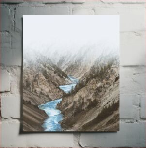 Πίνακας, Misty River Through Mountain Valley Misty River Through Mountain Valley