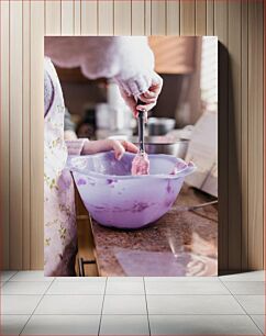 Πίνακας, Mixing Ingredients in a Bowl Ανάμειξη υλικών σε ένα μπολ