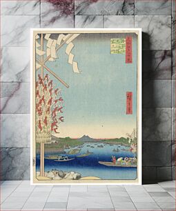 Πίνακας, Miyato River by Great Bank of Asakusa River, No 68 from One Hundred Views of Edo (Asakusa-gawa Okawa-bata, Miyato-gawa), by Utagawa Kuniyoshi